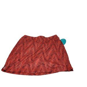 Greg Norman Printed Play Dry Golf Skort orange pattern women's size L